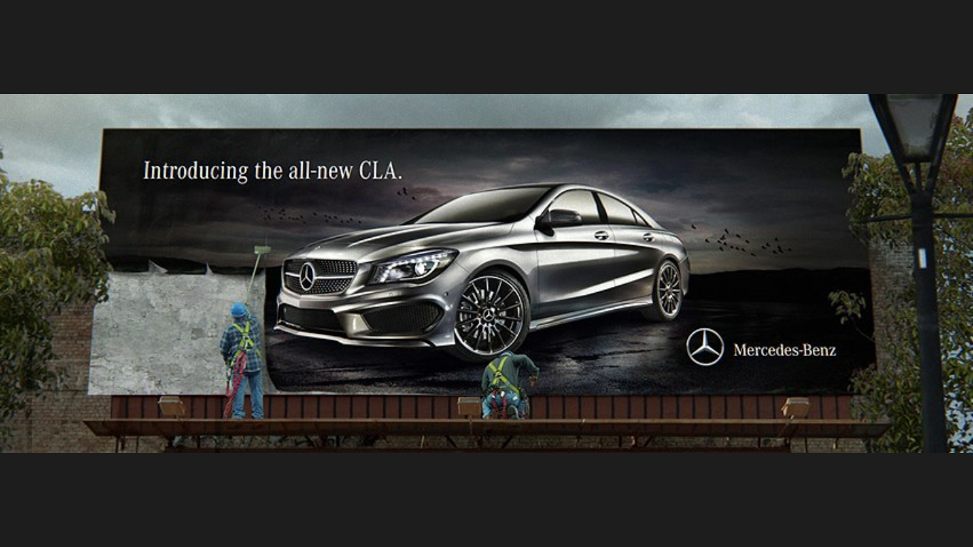 Reklam panosu mercedes