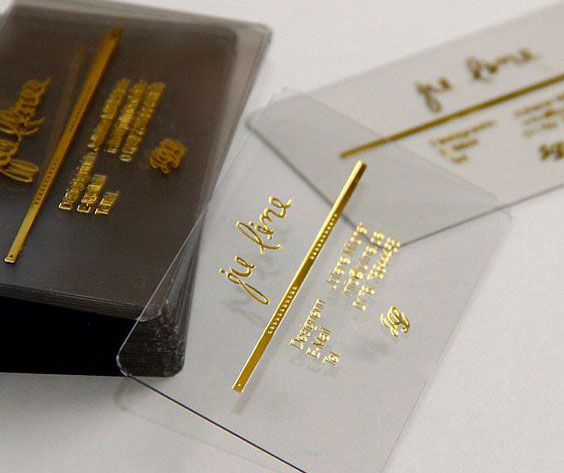 Şeffaf kartvizit örnekleri