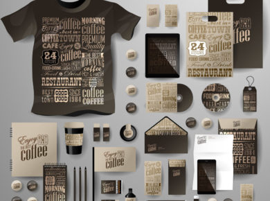 kahve dükkanı için kurumsal kimlik örnekleri