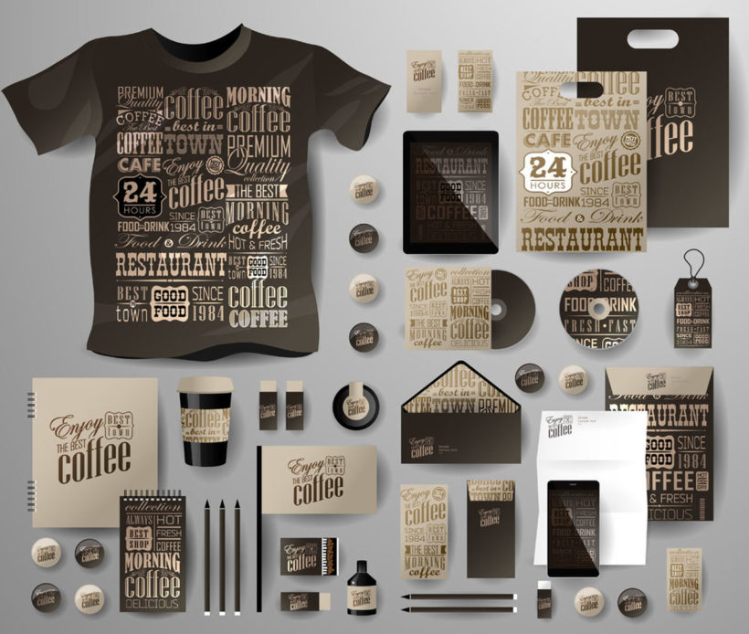 kahve dükkanı için kurumsal kimlik örnekleri