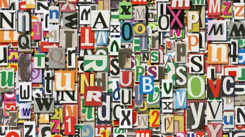 font nedir sorusuna yanıt niteliğinde farklı fontlarla oluşturulmuş harfler