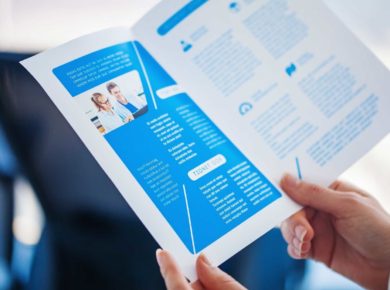 iki kırımlı broşür